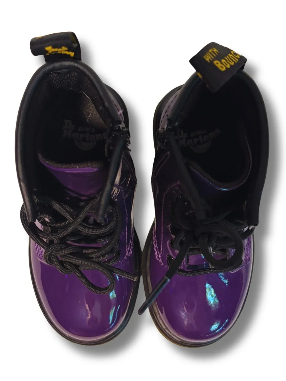 Dr. Martens Kids Purple Lace-Up Boots